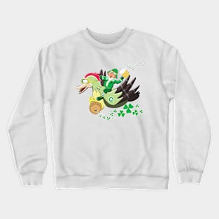 St Patrick's Day Leprechaun for Pilots And Veterans Crewneck Sweatshirt